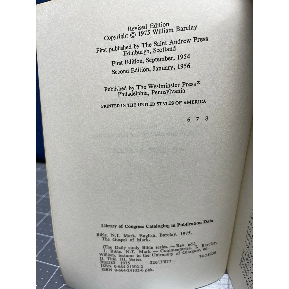 The Gospel Of‎ Mark The Daily Study Bible Series, William Barclay